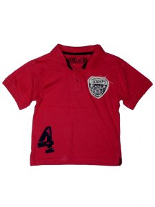 Jó állapotú Rebel Pink, galléros póló (110-116)