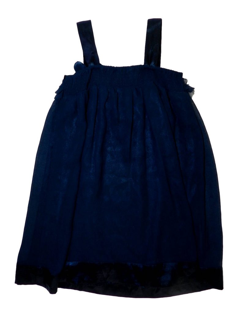 Újszerű Girl2Girl Kék. fodros ruha (110-116)