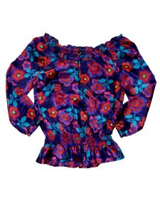 Újszerű Egyéb márka Virágos hosszú ujjú felső (134)