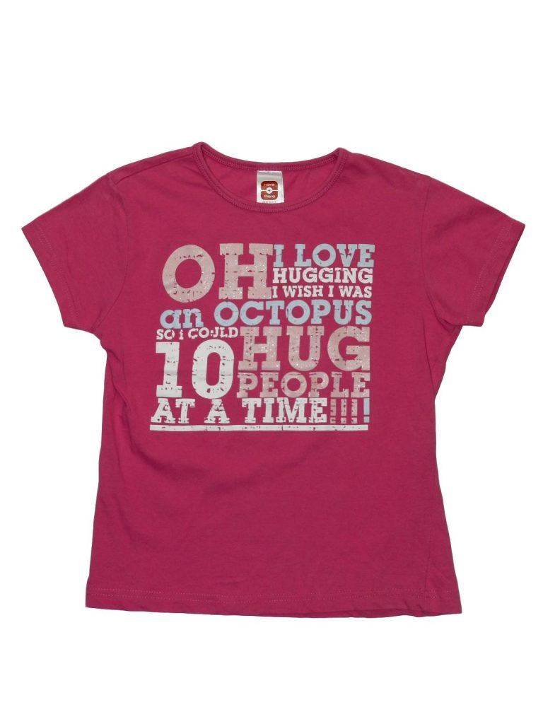 Hibátlan C&A Pink, feliratos felső (146-152)