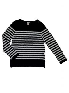 Új / Outlet Egyéb márka Kék-fehér csíkos pulóver (128)