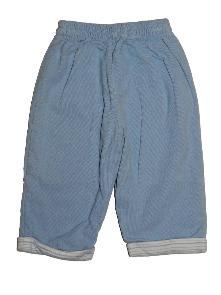 Hibátlan Egyéb márka Bélelt, kék kord nadrág (68-74)