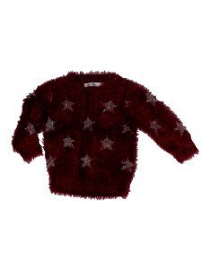 Hibátlan Marks & Spencer Csillagos, szőrős pulóver (80-86)