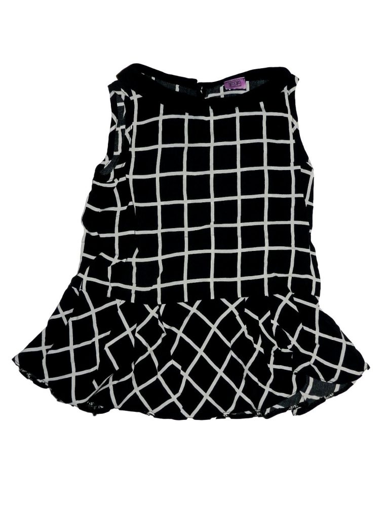 Hibátlan F&F Fekete-fehér ruha (104-110)