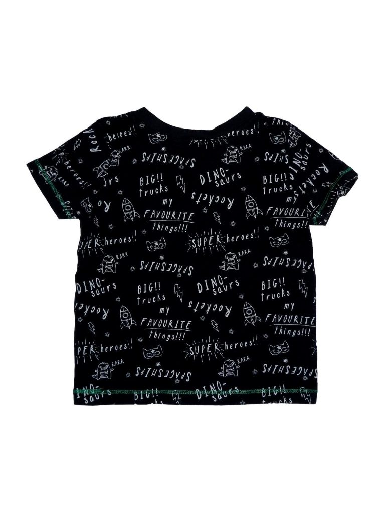 Újszerű Egyéb márka Feliratos, fekete póló (80-86)