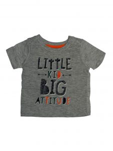 Újszerű Egyéb márka Feliratos szürke póló (68-74)