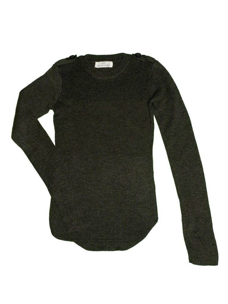 Hibátlan H&M Khaki, kötött pulóver (146-152)