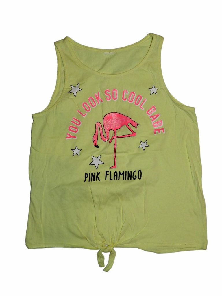 Hibátlan Egyéb márka Csillámos, flamingós felső (152-158)