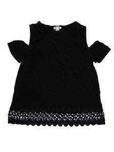 Hibátlan River Island Nyitott vállú, fekete felső (152)