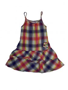 Hibátlan Egyéb márka Színes, kockás tunika (128)