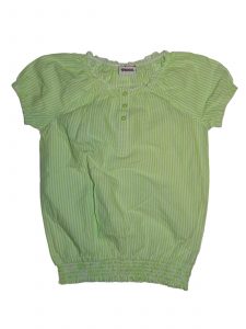 Hibátlan Egyéb márka Zöld csíkos, vékony felső (146-152)