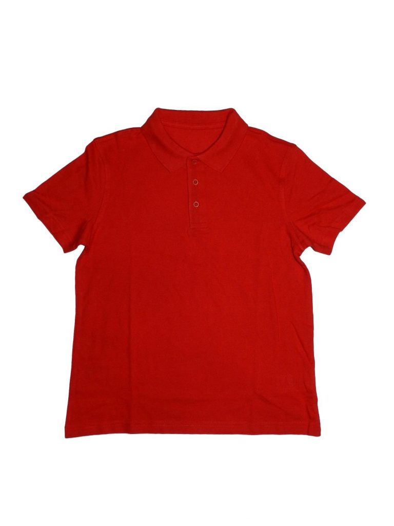 Újszerű George Galléros piros póló (128-134)
