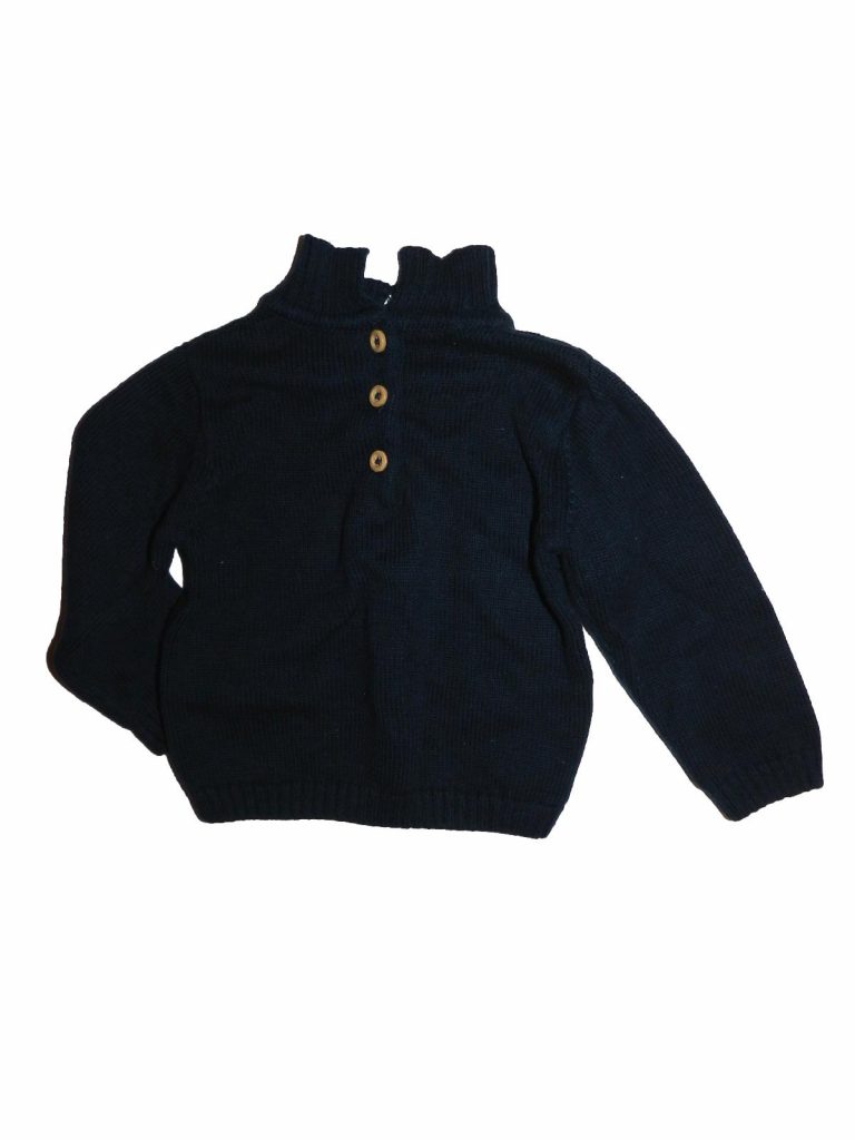 Hibátlan Matalan Kék kötött pulóver (68-74)