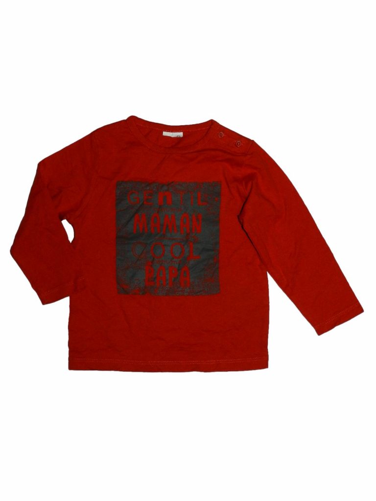 Hibátlan Egyéb márka Piros, mintás felső (86-92)