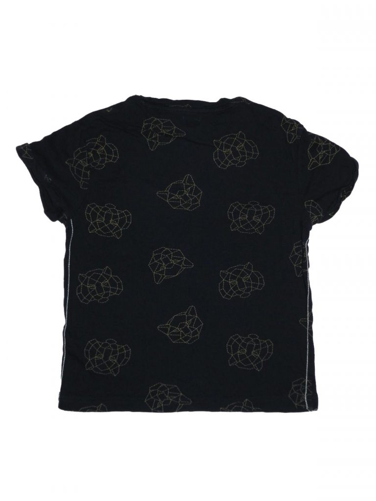 Hibátlan Egyéb márka Fekete, mintás zsebes póló (128)