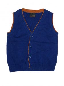 Hibátlan Next Kék, gombos mellény (86)
