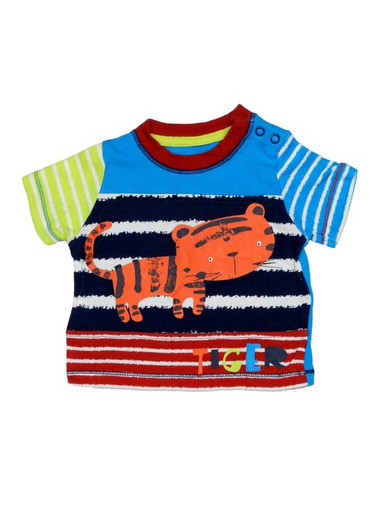 Hibátlan George Tigris mintás színes póló (56-62)