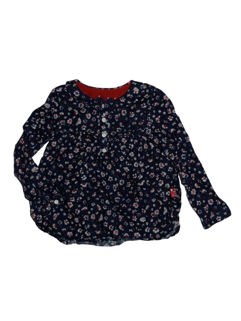 Hibátlan Egyéb márka Virágmintás kék blúz tunika (92)