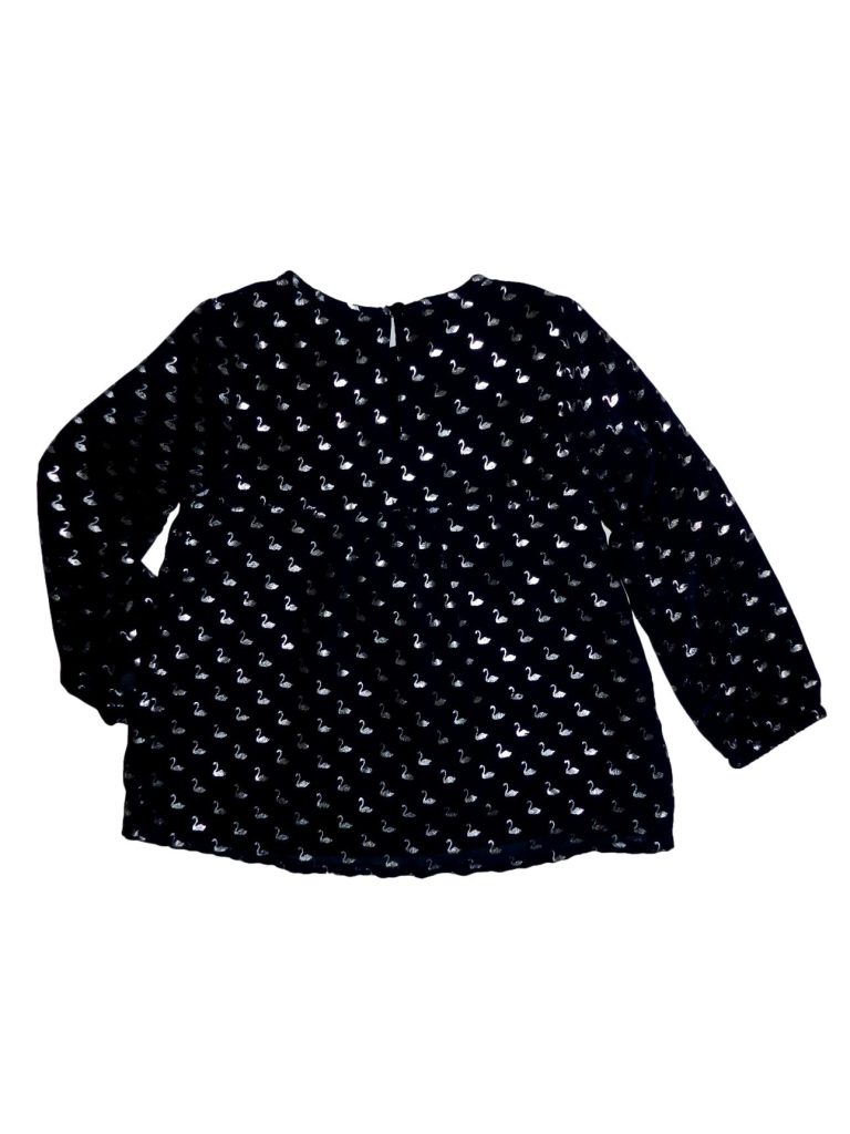 Hibátlan Topolino Mintás kék tunika blúz (104)