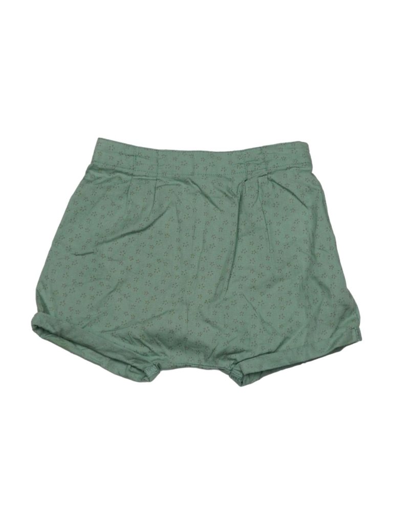 Hibátlan F&F Virágos zöld lenge short (68-74)