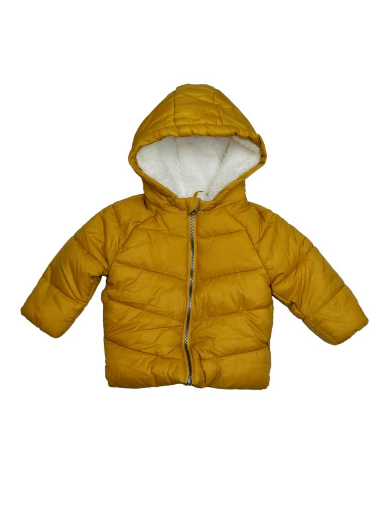 Új / Outlet F&F Mustársárga bélelt új kabát (74)