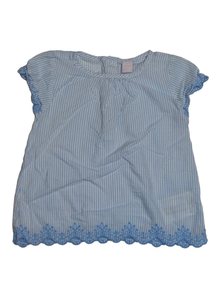 Hibátlan Egyéb márka Csíkos, hímzett felső (80-86)