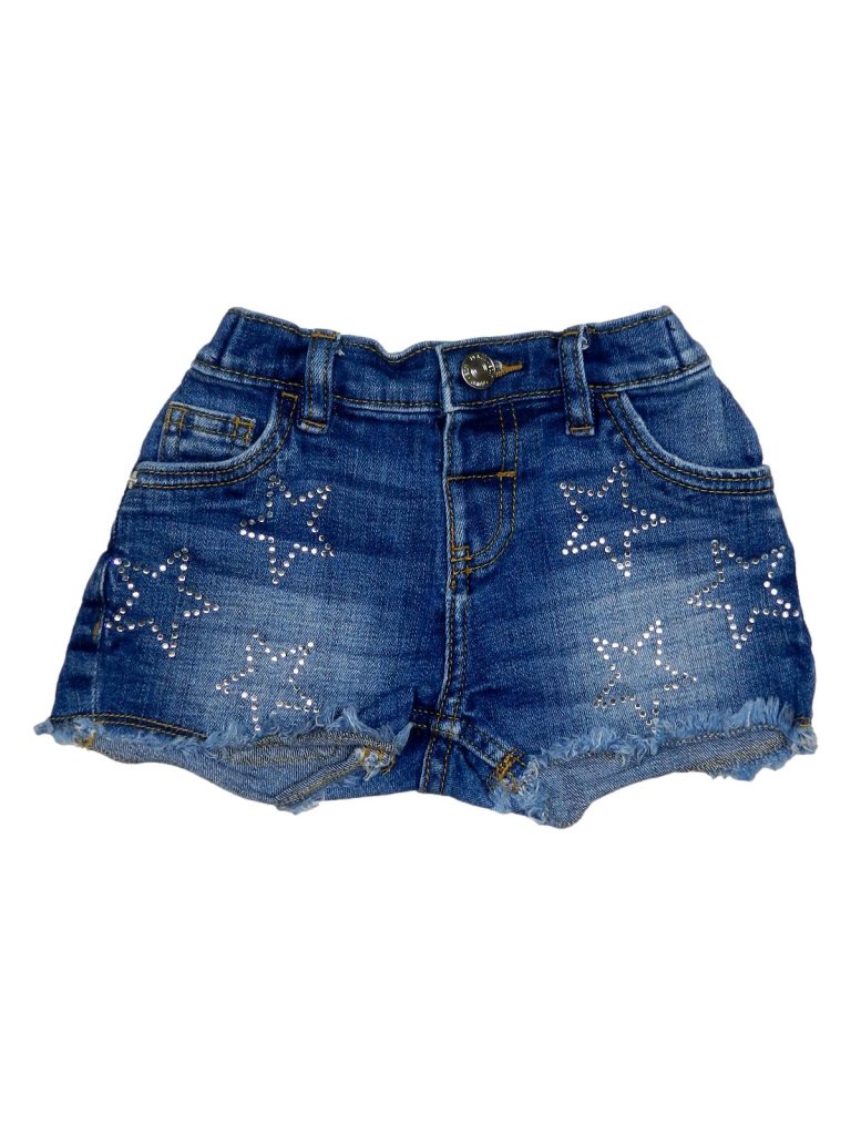 Hibátlan F&F Strasszos farmer short (104-110)