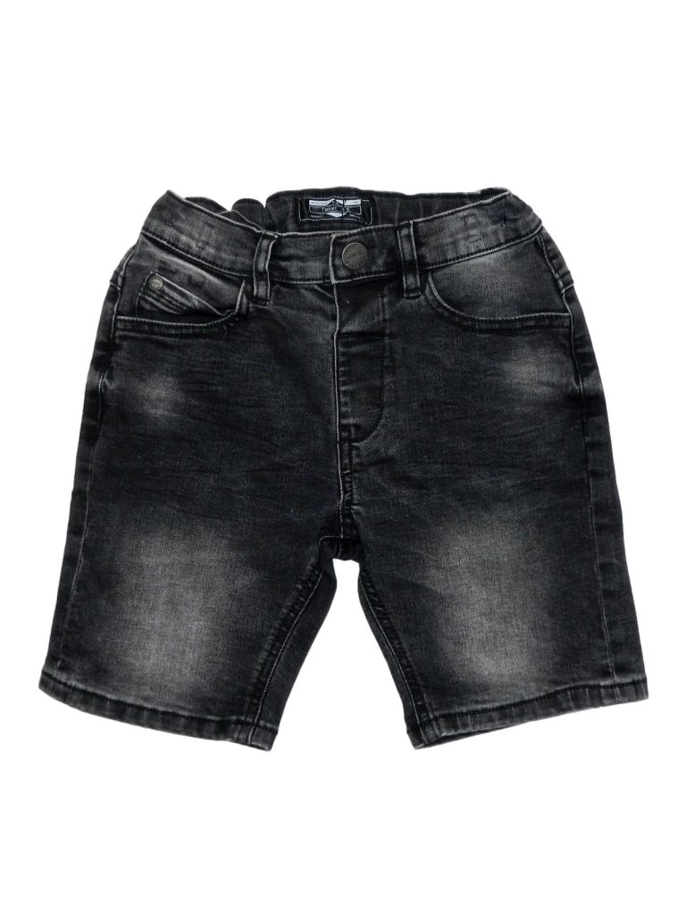 Újszerű Next Fekete, farmer rövidnadrág (110-116)