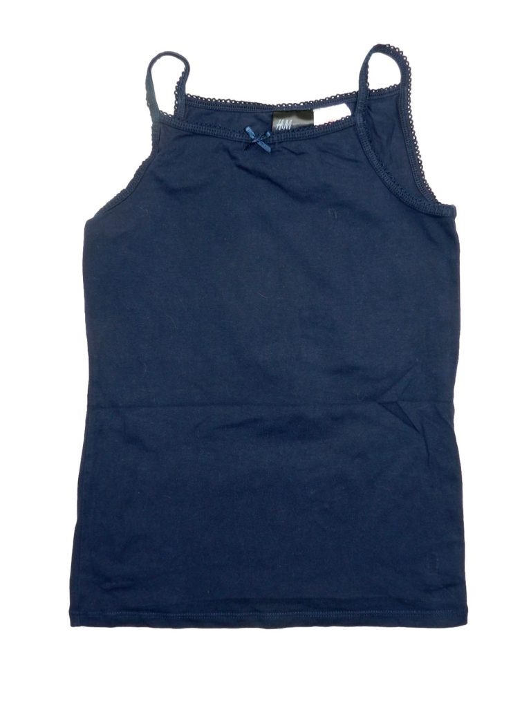Hibátlan H&M Sötétkék trikó (134-140)
