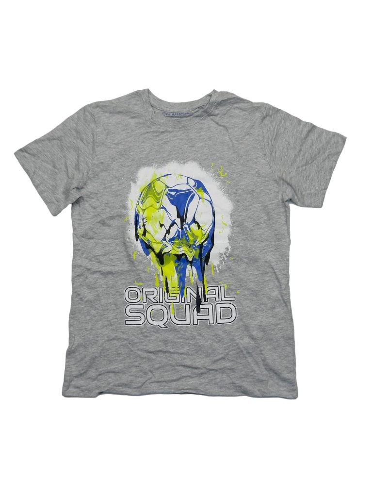 Hibátlan Egyéb márka Mintás szürke póló (134-140)