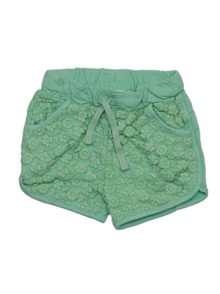 Hibátlan Topomini Csipkés zöld short (92)