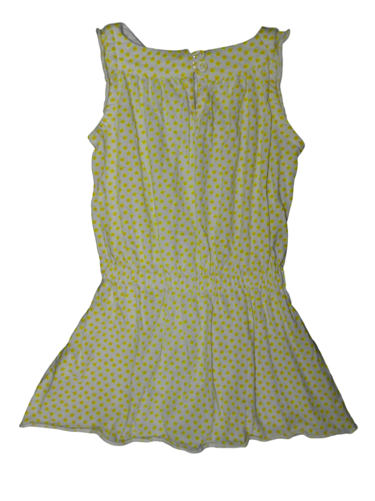 Újszerű Egyéb márka Sárga csillagos pamut ruha (92-98)